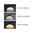 Lámpara led de pie con forma de media luna