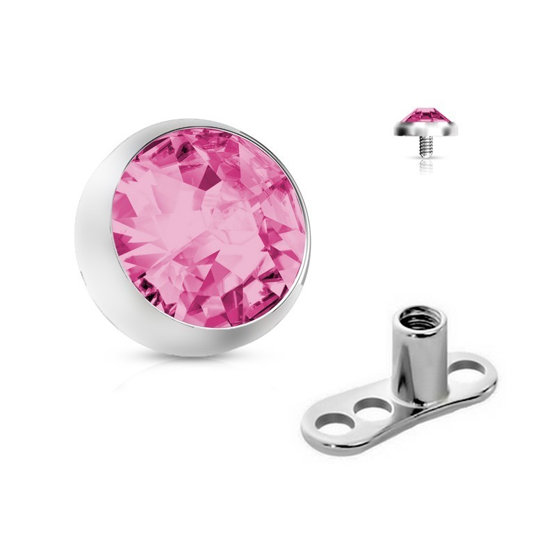 MicroDermal, completo, chapa con brillante