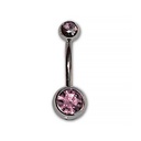 Navel con doble brillante