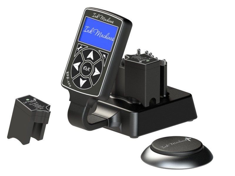 Inkmachines wireless power supply (Source + pedal + 2 bat