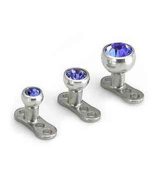 Microdermal ball with shiny