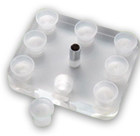 Soporte cuadrado 8 capsulas y maquina