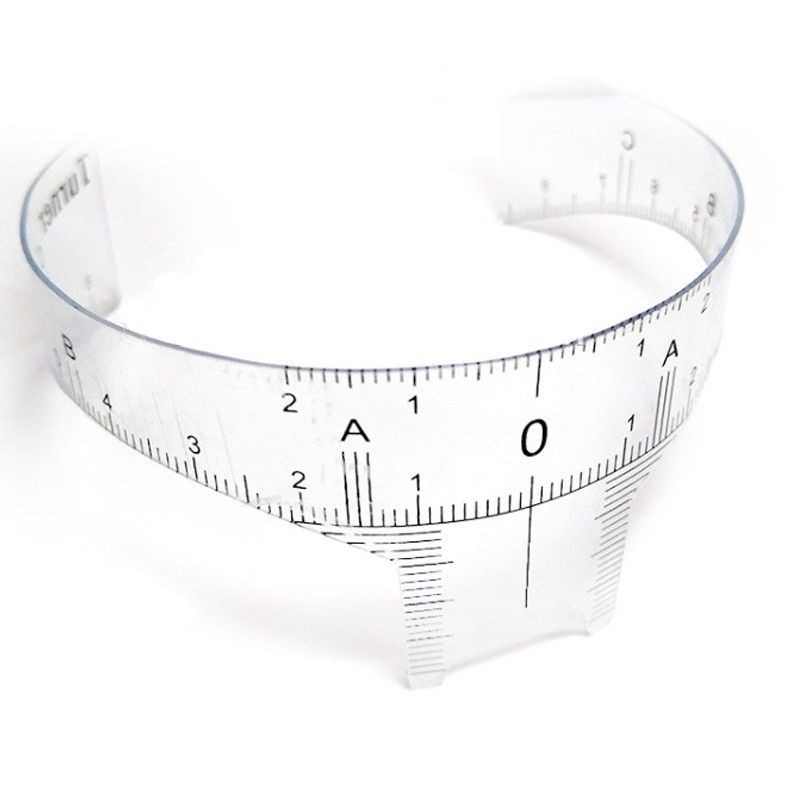 Ruler for eyebrow design