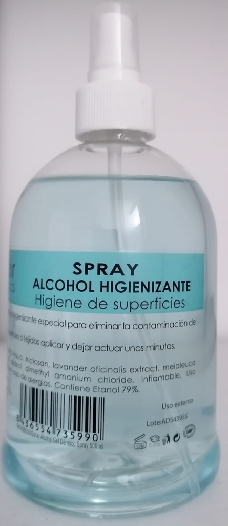 Spray Hidroalcohólico SUPERFICIES 500 ml