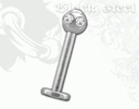 Multistone labret 1.2 mm.