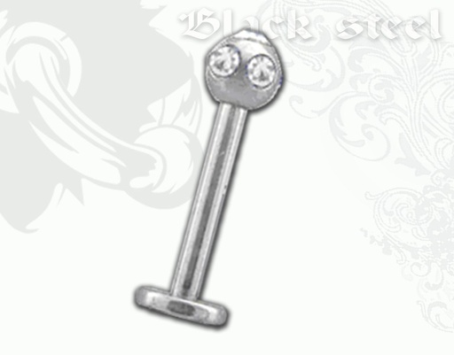 [LAB015-8-3] Multistone labret 1.2 mm.