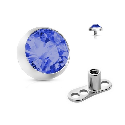 MicroDermal, completo, chapa con brillante