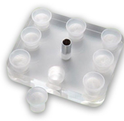 [KSN083] Soporte cuadrado 8 capsulas y maquina