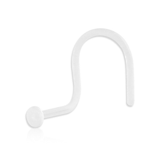 [WNOS010-1-2] Nostril with ball 2 mm. White Line